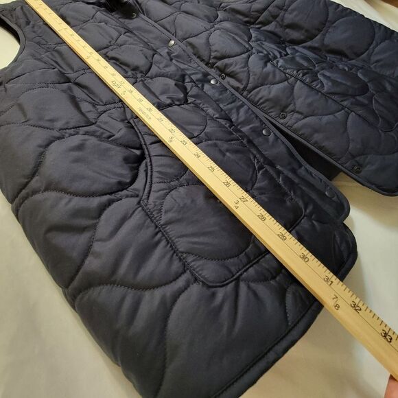 NEW 4X NAVY BLUE QUILTED SNAP VEST W/ POCKETS WOMEN'S CROFT BARROW NWT - Picture 3 of 8